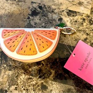 Kate Spade Orange and Pink Citrus Pouch